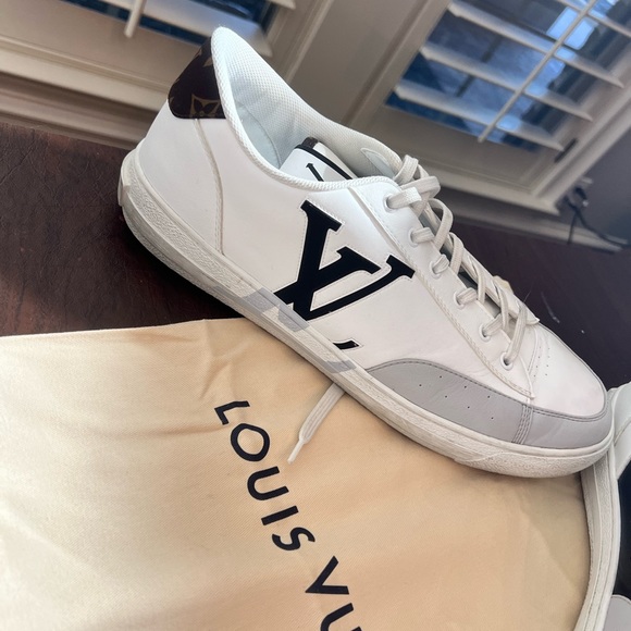 LOUIS VUITTON
Charlie Sneakers size 10 - 1st pic stock pic; rest are actual GUC - Picture 7 of 10